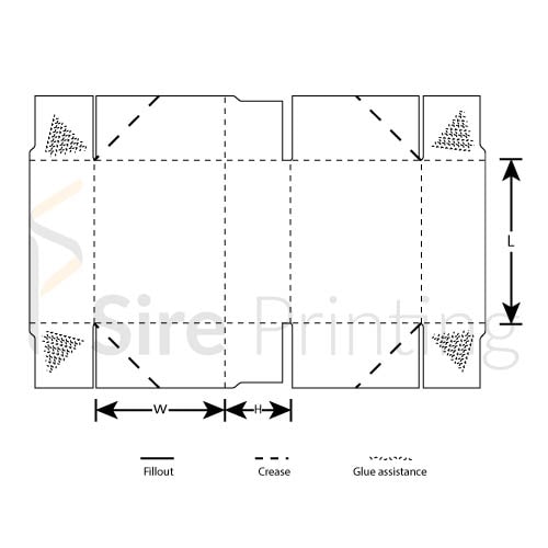 Custom 4 Corner Box 4 Corner Box Wholesale Sire Printing